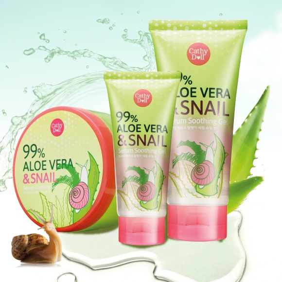 Cathy Doll Aloe Vera & Snail Serum Soothing Gel