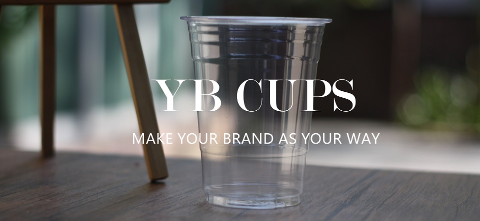 YB Cubs รับสกรีนแก้วพลาสติก แก้วพลาสติกใส พิมพ์โลโก้แก้วพลาสติกPET แก้วกาแฟ