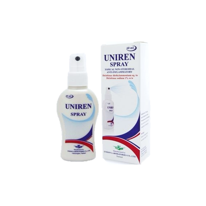 Uniren Spray ยานวดคลายเส้นแบบสเปรย์ ฉีดง่าย บรรเทาอาการปวดที่เป็น