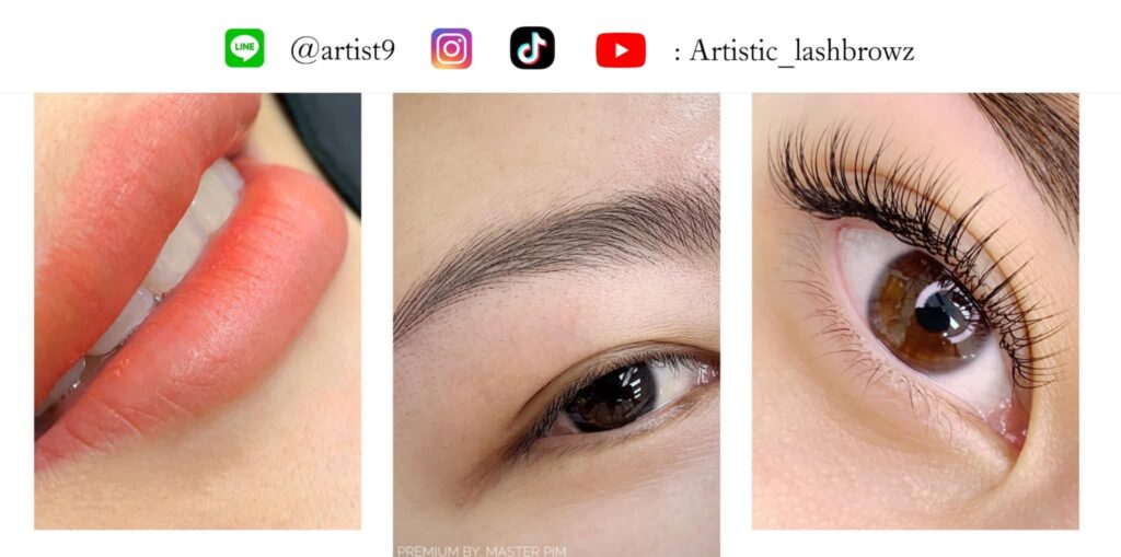 Artistic Lashbrowz รับสอนต่อขนตาปทุมธานี เสริมแต่งใบหน้ายกกระชับ ดวงตาเพิ่มเสน่ห์โดดเด่นขึ้น