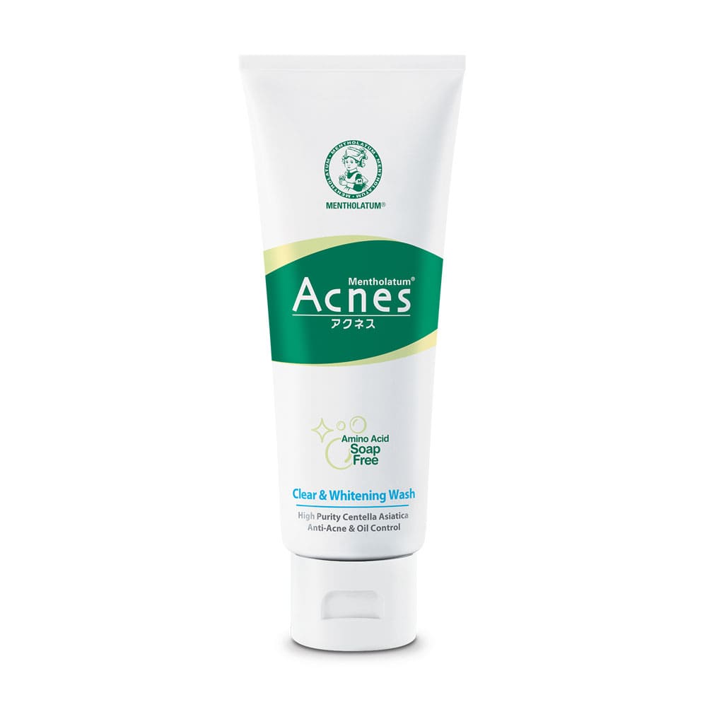 Mentholatum Acnes Clear & Whitening Wash โฟมล้างหน้าเนื้อนุ่ม ในเซเว่น ราคาถูกใช้งานได้ดี