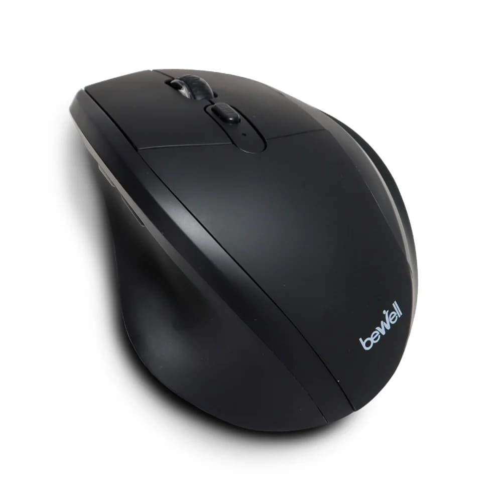 Bewell Semi-Vertical Ergonomic Wireless Mouse เมาส์เพื่อสุขภาพแบบไร้สาย เสียงนุ่มเบาสบาย