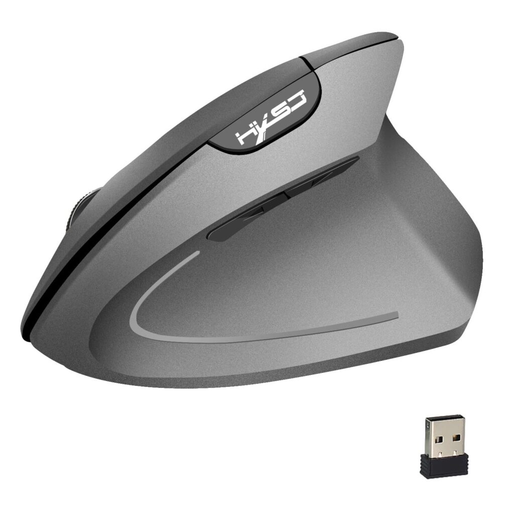 HXSJ T22 Wireless Mouse เมาส์เพื่อสุขภาพแนวตั้ง การออกแบบใช้งานช่วยถนอมข้อมือได้อย่างดี