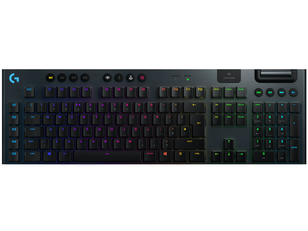 Logitech G913 คีย์บอร์ดเกมมิ่งสไตล์ล้ำสมัย การออกแบบตัวแป้นดูเรียบเนียนสวยดูน่ากดสัมผัส