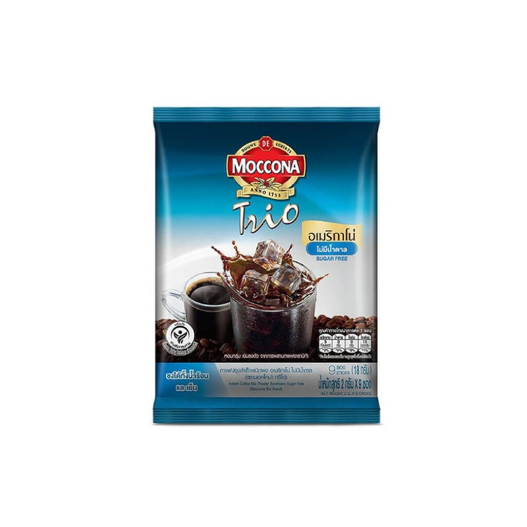 MOCCONA TRIO Americano Sugar Free อเมริกาโนไม่มีน้ำตาล ดื่มทุกเช้า สดชื่นตลอดวัน