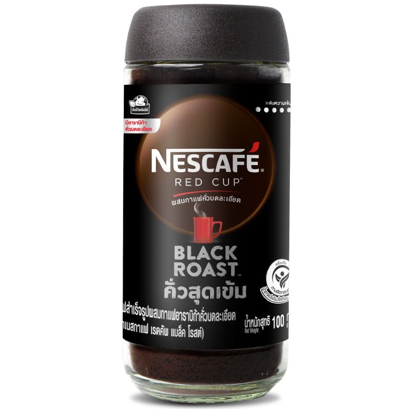 NESCAFE Red Cup Black Roast กาแฟดำแบบชง เต็มทุกรสชาติของกาแฟภายในแก้วเดียว