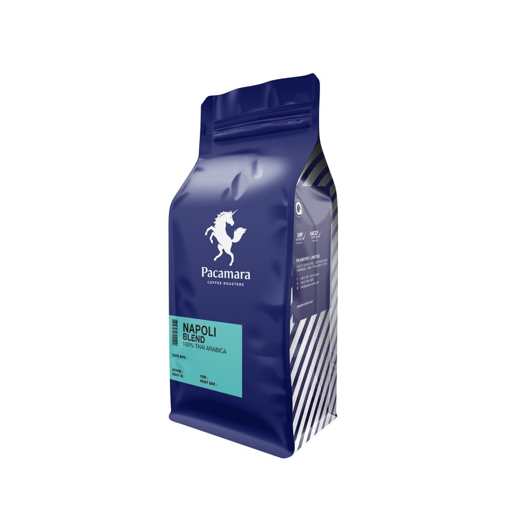 Pacamara Napoli II Blend เมล็ดกาแฟอาราบิก้าคุณภาพสูง การปลูกคั่วบดส่งตรงจากเชียงราย