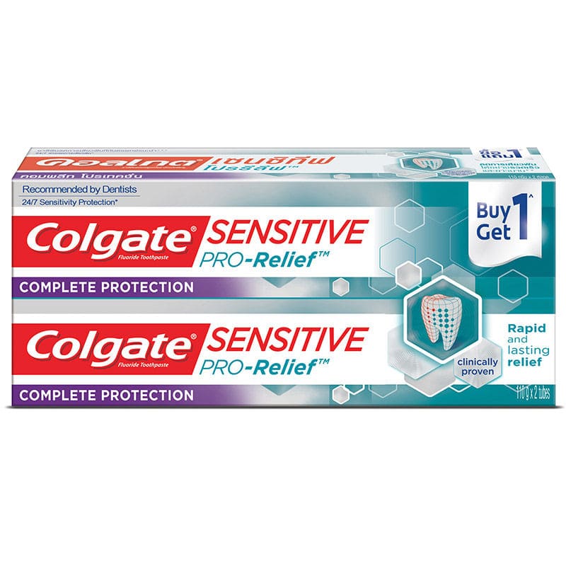 Colgate Sensitive Pro Relief Complete Protection ยาสีฟันระงับกลิ่นปาก เคลือบสีฟัน ลดคราบผิวฟัน