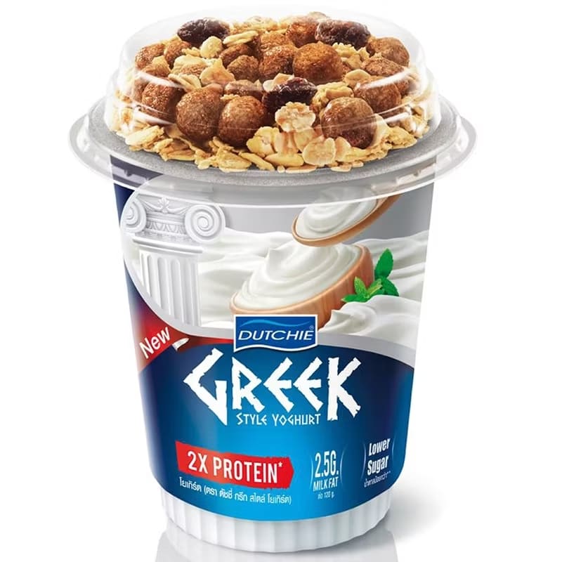 Dutchie Greek Yogurt โยเกิร์ต รสธรรมชาติ กินอร่อยเพลิน เนื้อแน่นได้รสเปรี้ยวกำลังดี