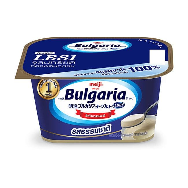 Meiji Bulgaria โยเกิร์ต รสธรรมชาติ สูตรการผลิตเน้นความแน่นทุกช้อน รวมจุลินทรีย์ที่เป็นประโยช