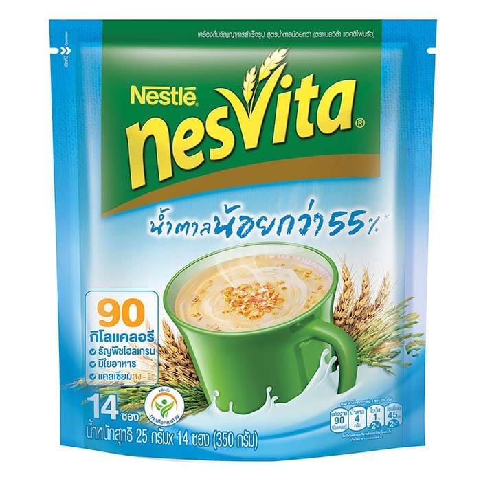 NESVITA ข้าวโอ๊ตและธัญพืชชงดื่ม รับรองการดื่มง่าย ปราศจากการใส่สารกันเสีย