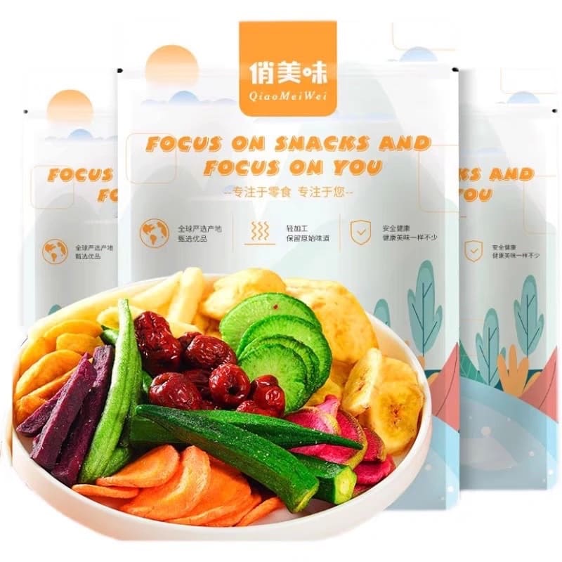 Qiao Mei Wei ผักอบกรอบ สัมผัสทุกความอร่อยของผัก ผลไม้ยอดนิยมภายในจีน