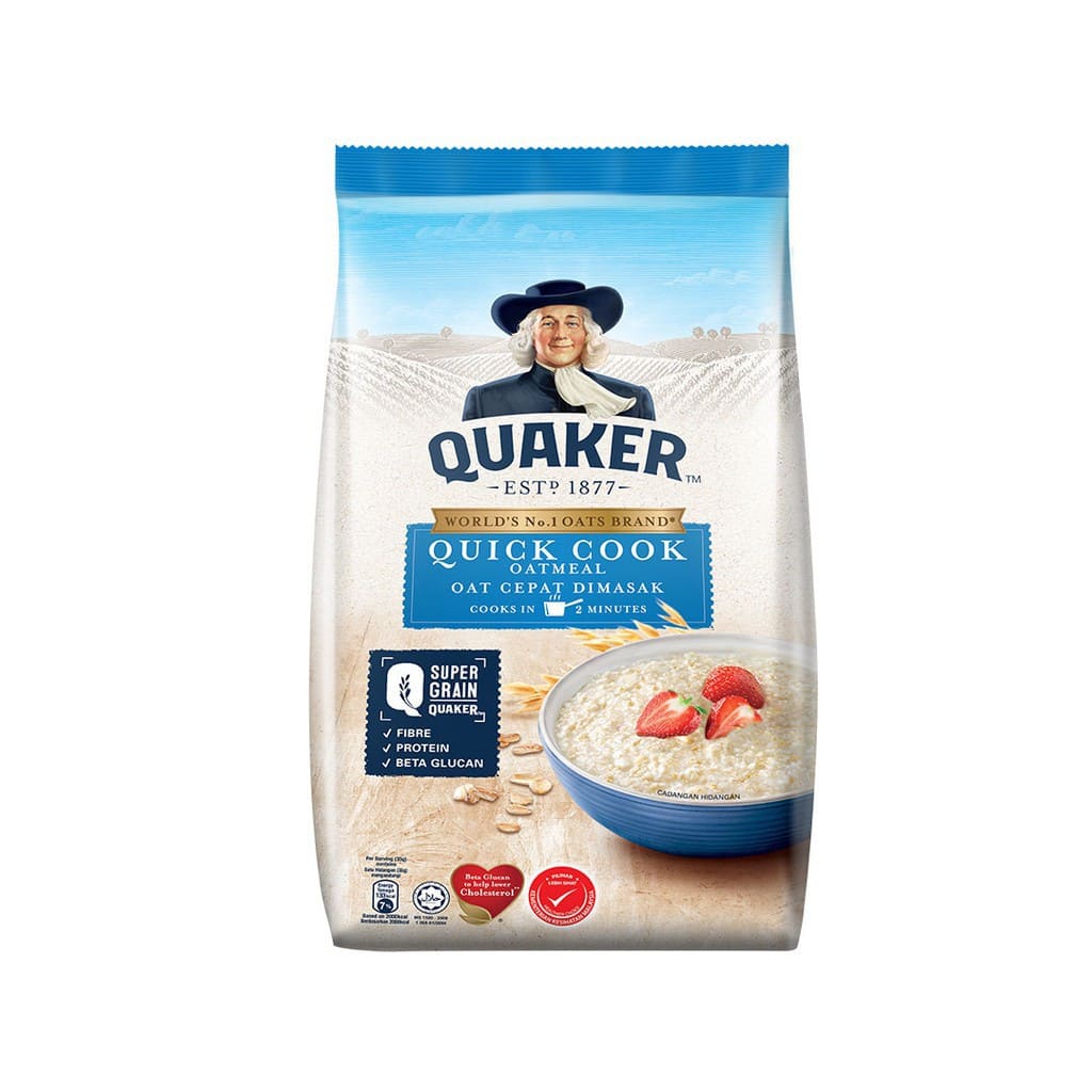 Quaker ข้าวโอ๊ต สำเร็จรูป อร่อยทุกมื้อเมนู กินง่ายอุดมด้วยสารอาหารมีประโยชน์ต่อร่างกาย