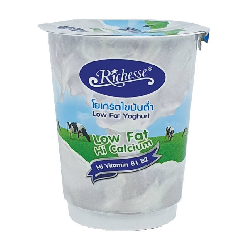 Richesse Yoghurt โยเกิร์ต รสธรรมชาติ สูตรไขมันต่ำ เนื้อแน่นรสสัมผัสดีทุกช้อนที่ตักกิน