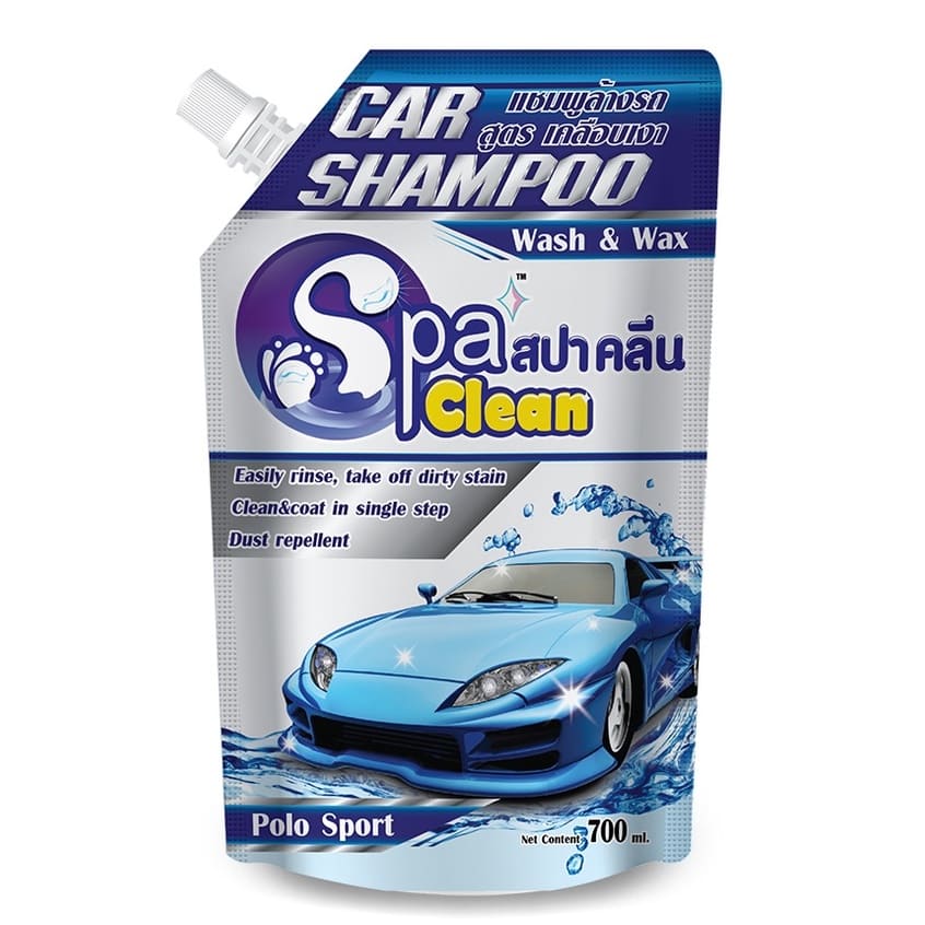 Spa Clean น้ำยาล้างรถ ส่วนผสมน้ำยามีความเป็นด่างน้อย สะอาดทุกซอกมุหลังการลงน้ำยาในปริมาณ