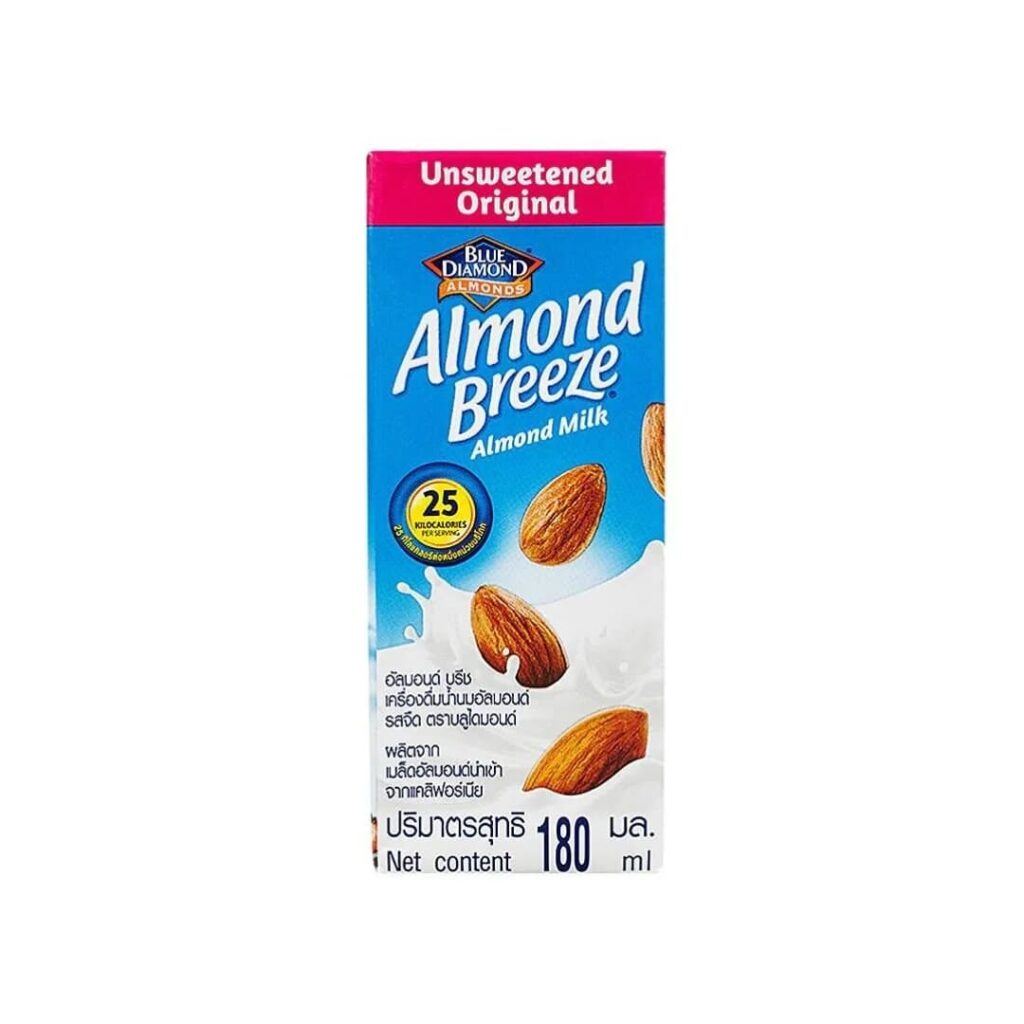 10 อันดับ อาหารคีโตใน 7-11 กินง่าย รับสารอาหารที่เพียงพอได้อย่างไม่ต้องกังวล 13 Almond Breeze นมอัลมอนด์ อาหารคีโตใน 7-11 ดื่มง่าย อุดมไปด้วยสารอาหารที่เป็นประโยชน์ต่อร่างกาย
