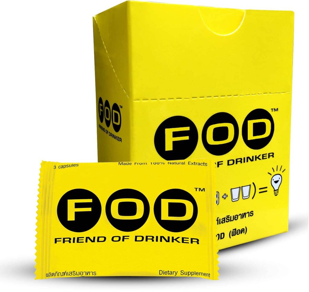 FOD - Friend Of Drinker ยาแก้แฮงค์ใน 7-11 สายปาร์ตี้พกกินง่าย ขจัดพิษแอลกอฮอล์สร่างเร็วไม่มีมึนตกค้า