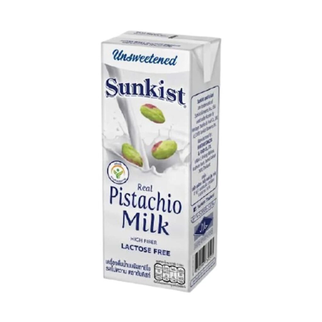 10 อันดับ อาหารคีโตใน 7-11 กินง่าย รับสารอาหารที่เพียงพอได้อย่างไม่ต้องกังวล 5 Sunkist pistachio milk อาหารคีโตใน 7-11 ดื่มง่าย ไม่หนักท้อง รสสัมผัสได้กลิ่นถั่วพิคาชิโอ้และนม