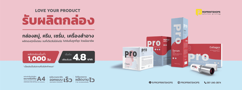 Proprintshops บริษัทรับผลิตกล่องแพคเกจจิ้ง หลักขั้นตอนการผลิตและสั่งทำในราคาไม่แพง