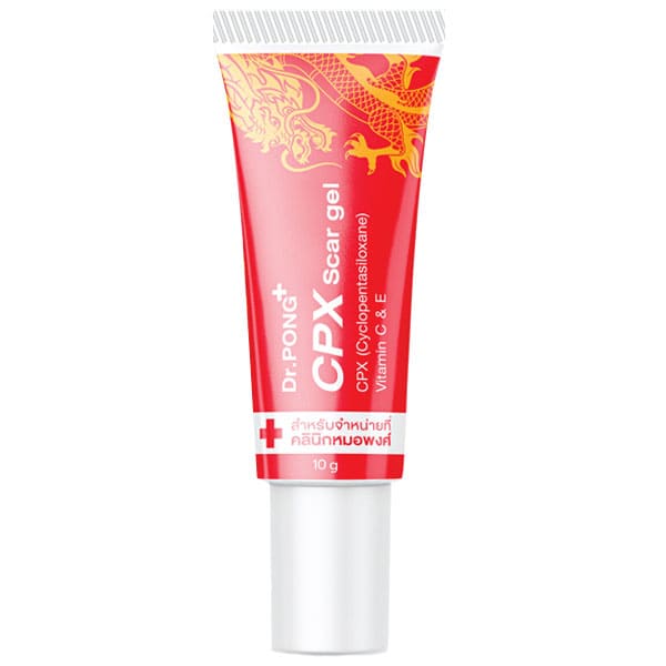 Dr.PONG CPX Scar Gel ยาทาแผลเป็น สูตรของเนื้อครีมเหมาะกับคนผิวแพ้ง่าย