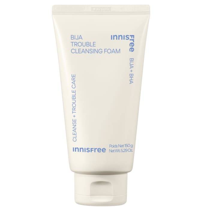 Innisfree Bija Trouble Facial Foam โฟมล้างหน้า ผู้หญิง เอกลักษณ์ของกลิ่นโฟมหอมละมุนสมุนไพรอ่อน ๆ