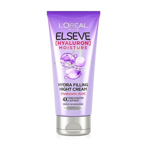 L'Oreal Paris Elseve Hyaluron Moisture Hydra Filling Night Cream ครีมนวดผม สูตรบำรุงผมตอนกลางคืน