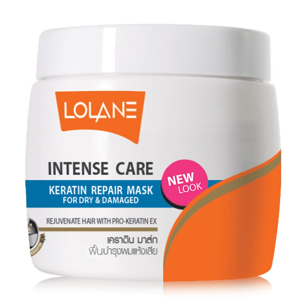 Lolane Intense Care Keratin Repair Mask for Dry & Damaged Hair ทรีทเม้นท์หมักผม บำรุงผมเสียแห้งให้ชุ่มชื้นอีกครั้ง