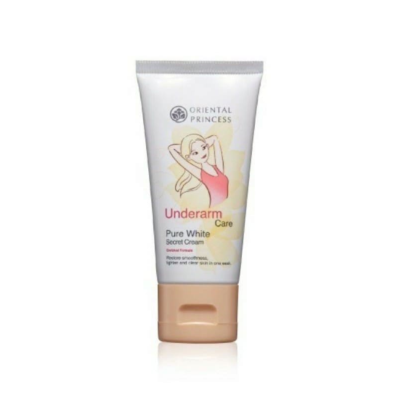 Oriental Princess Underarm Care Pure White Secret Cream Enriched Formula ครีมทารักแร้ขาว ใช้ง่ายเหมาะกับคนผิวแพ้ง่าย
