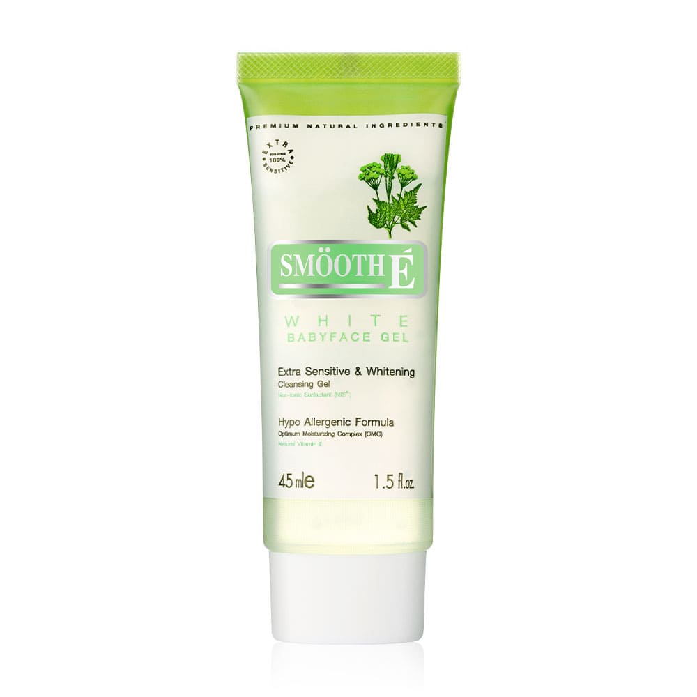Smooth E White Babyface Gel โฟมล้างหน้า ผู้หญิง ฟื้นบำรุงผิว สูตรโฟมไม่มีฟอง