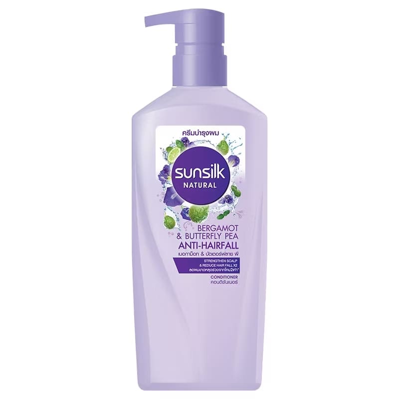 Sunsilk Natural Bergamot & Butterfly PEA Anti-Hairfall ยาสระผม ลดอาการผมขาดร่วงถึง 2 เท่า