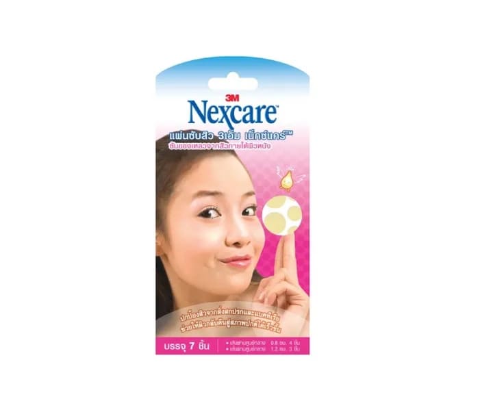 3M Nexcare Acne Dressing 7EA แผ่นแปะสิว ดูดซับทุกปัญหาสิว ลดแบคทีเรียให้น้อยลง
