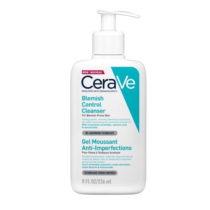 Cerave Blemish Control Cleanser โฟมล้างหน้าลดสิว สูตรส่วนผสม Ceramides 3 ชนิด