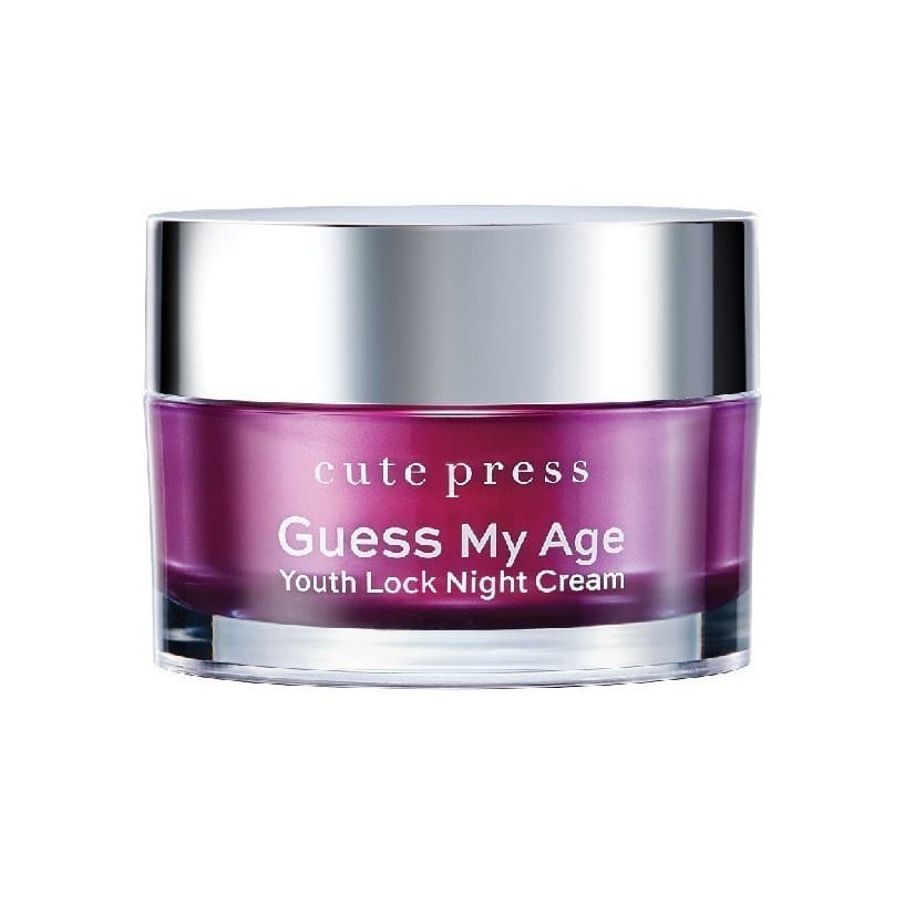Cute Press Guess My Age Youth Lock Night Cream ไนท์ครีมสำหรับผู้หญิง ปรับสมดุลผิว ลดริ้วรอยก่อนวัย