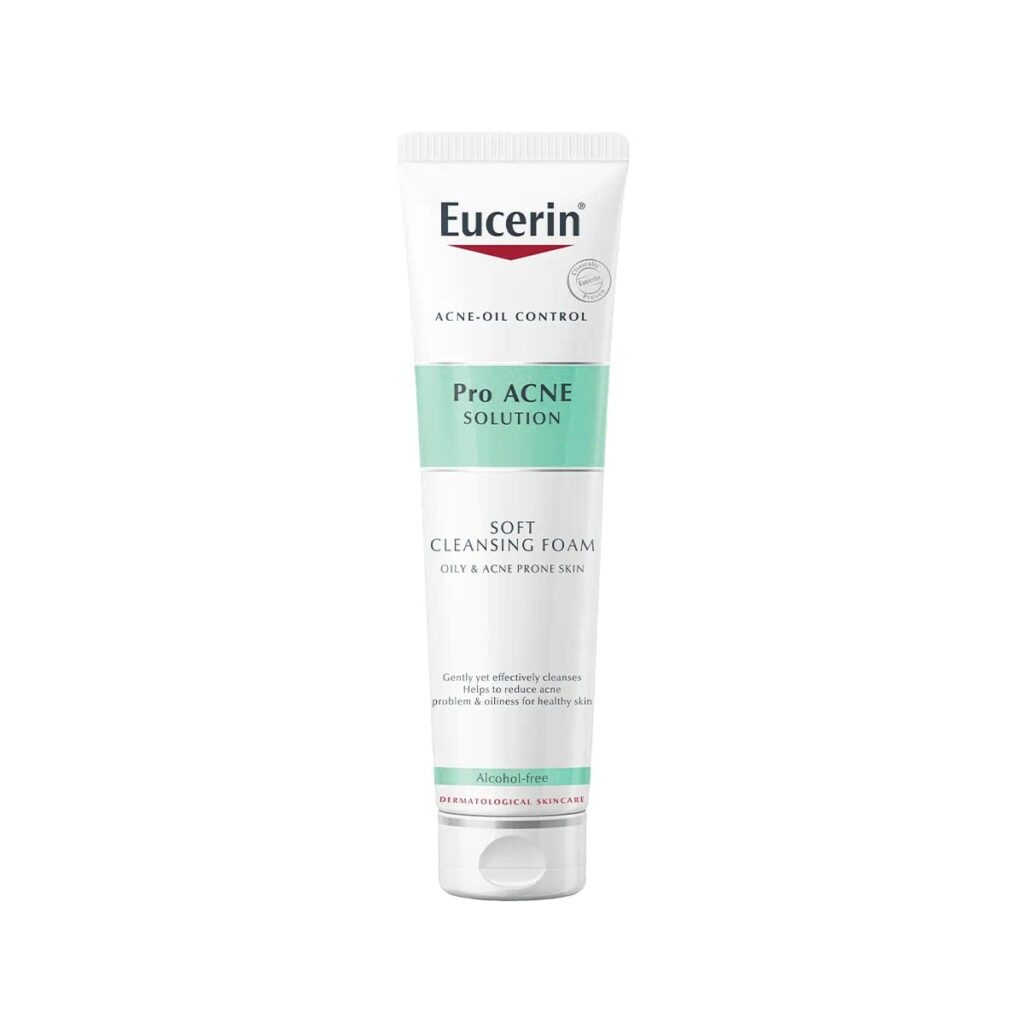 Eucerin Pro Acne Solution Soft Cleansing Foam โฟมล้างหน้าลดสิว ลดจุดด่างดำ ลดรอยแดงสิว