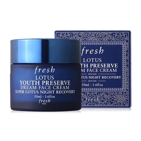 Fresh Lotus Youth Preserve Dream Face Cream ไนท์ครีมสำหรับผู้หญิง เปลี่ยนผิวแห้งเสียตลอดวันให้ชุ่มฉ่ำเนียนตลอด