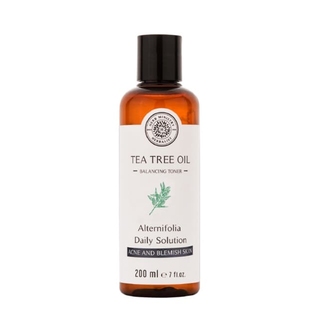 HERB MINISTRY Tea Tree Oil Balancing Toner โทนเนอร์สำหรับผู้ชาย ควบคุมผิวมัน ลดสิวดูน้องลง