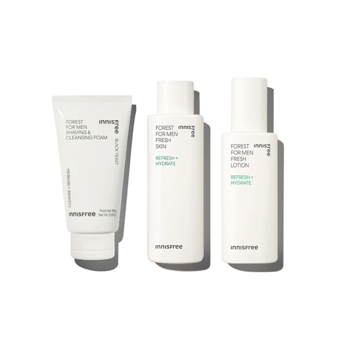 Innisfree Forest Fresh Lotion โลชั่นสำหรับผู้ชาย ฟื้นคืนผิวที่อ่อนล้าพร้อมทำความสะอาดผิว