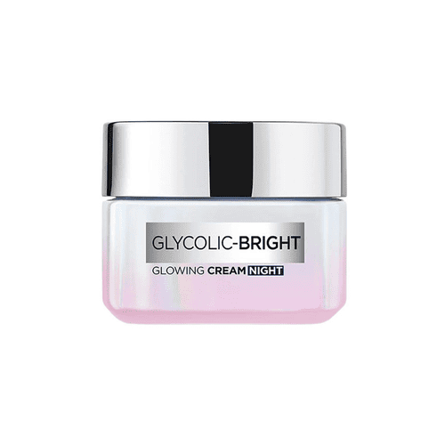 L'Oreal Glycolic Bright Glowing Night Cream ไนท์ครีมสำหรับผู้ชาย ผลัดเซลล์ผิวเสียให้ผิวใหม่แข็งแรงกว่าเดิม