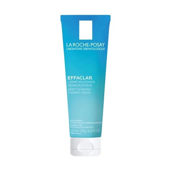 La Roche-posay Effaclar Deep Cleansing Foaming Cream โฟมล้างหน้าลดสิว ลดความมัน เสริมผิวดูชุ่มชื้นอีกครั้ง