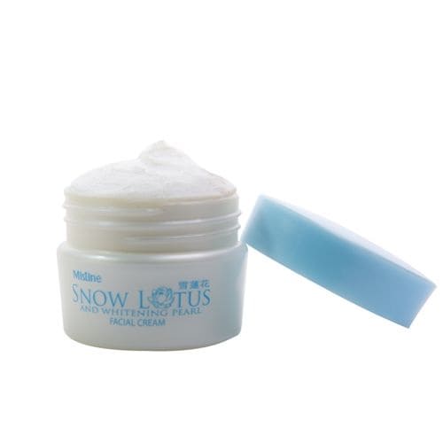 Mistine Snow Lotus And Whitening Pearl Facial Cream ครีมบัวหิมะ บำรุงผิวหน้าขาว เปล่งปลั่งกับส่วนผสมสกัดธรรมชาติ