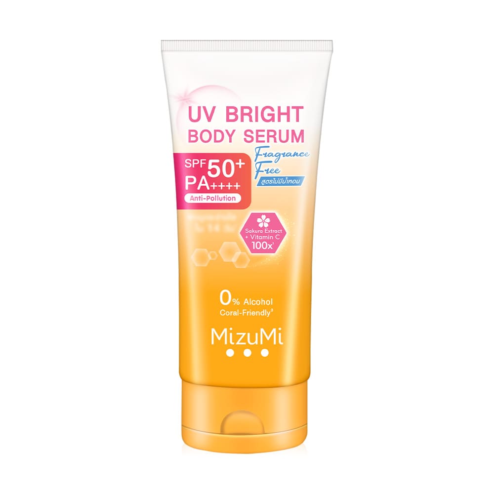 MizuMi UV Bright Body Serum Fragrance Free ครีมกันแดด ลดปัญหาผิวคล้ำเสีย ปรับสมดุลผิวขาวผ่องใสอีกครั้ง