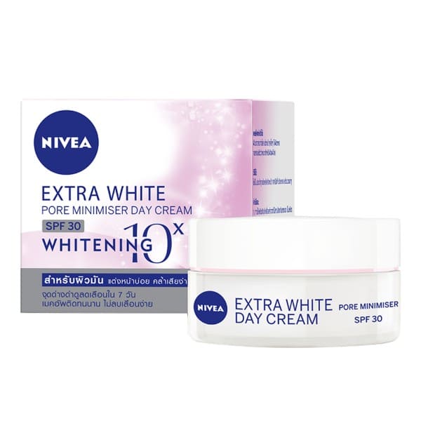 Nivea Extra White Day Cream SPF 30 ครีมหน้าขาว เติมความขาวผ่องใส ผิวเนียนให้เมคอัพหน้าได้ง่าย