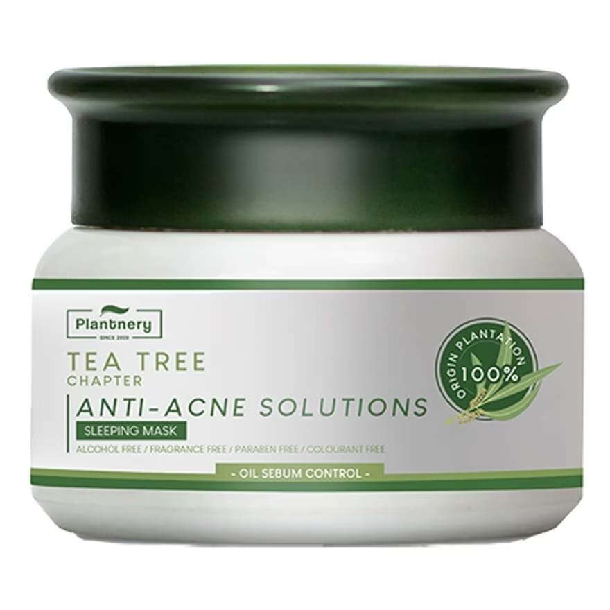 Plantnery Tea Tree Sleeping Mask ควบคุมความมัน จัดการปัญหาสิวทุกประเภท