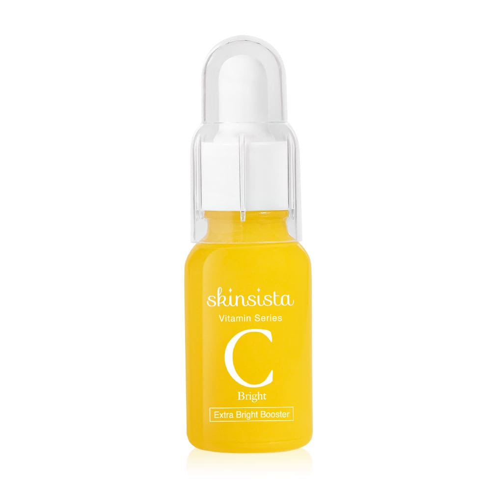 Skinsista Vit C Extra Bright Booster เซรั่มลดรอยสิว สัมผัสเนื้อบางเบา ซึมซับผิวได้เร็ว