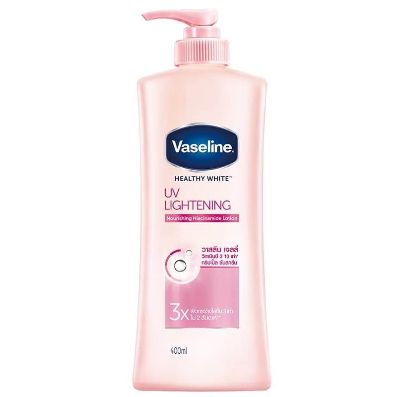 Vaseline Lotion Healthy White UV Lightening โลชั่นผิวขาว อุดมด้วยวิตามิน B 3 ถึง 10 เท่า