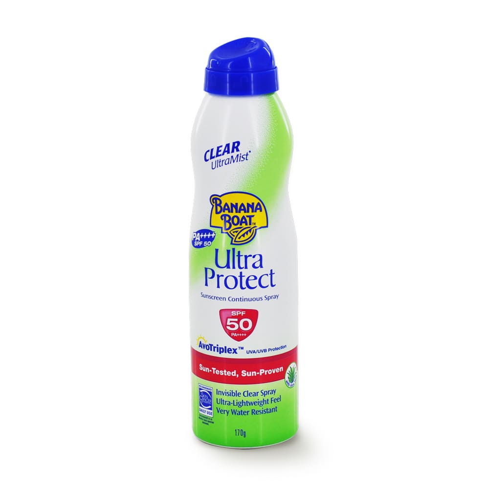 Banana Boat Ultramist Clear Sunscreen Spray SPF50 PA++++ สเปรย์กันแดด สูตรป้องกันผิวจากแสง UV ยาวนาน