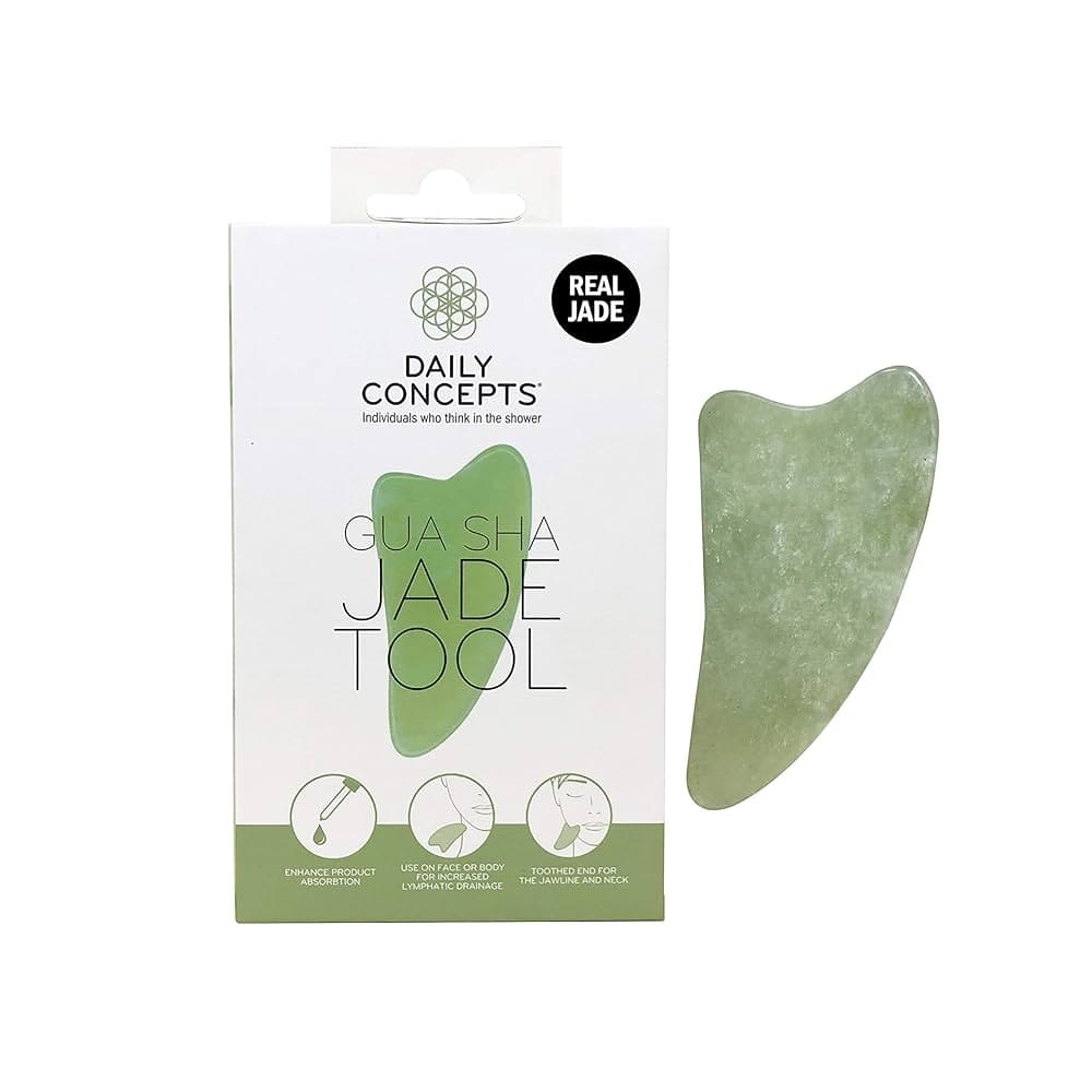 Daily Concepts Jade Gua Sha หินกัวซา รูปทรงหัวใจ ผลิตจากหยกวัสดุแท้