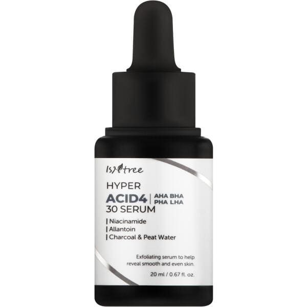 ISNTREE Hyper Acid4 Aha Bha Pha Lha 30 Serum เซรั่มผลัดเซลล์ผิว ซึมซับเร็ว ไม่ทำให้ผิวหลุดลอกเป็นขุย