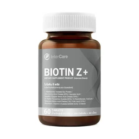 InterCare Biotin+Z วิตามินบำรุงผม ช่วยการดูดซึมสารอาหารได้ดีกว่าเดิม