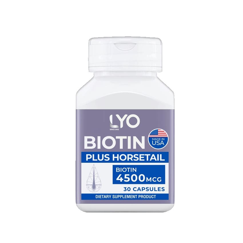 LYO Biotin Plus Horsetail วิตามินบำรุงผม ปราศจากสารเคมี ไม่ใช้สารกันบูดภายใน-0000